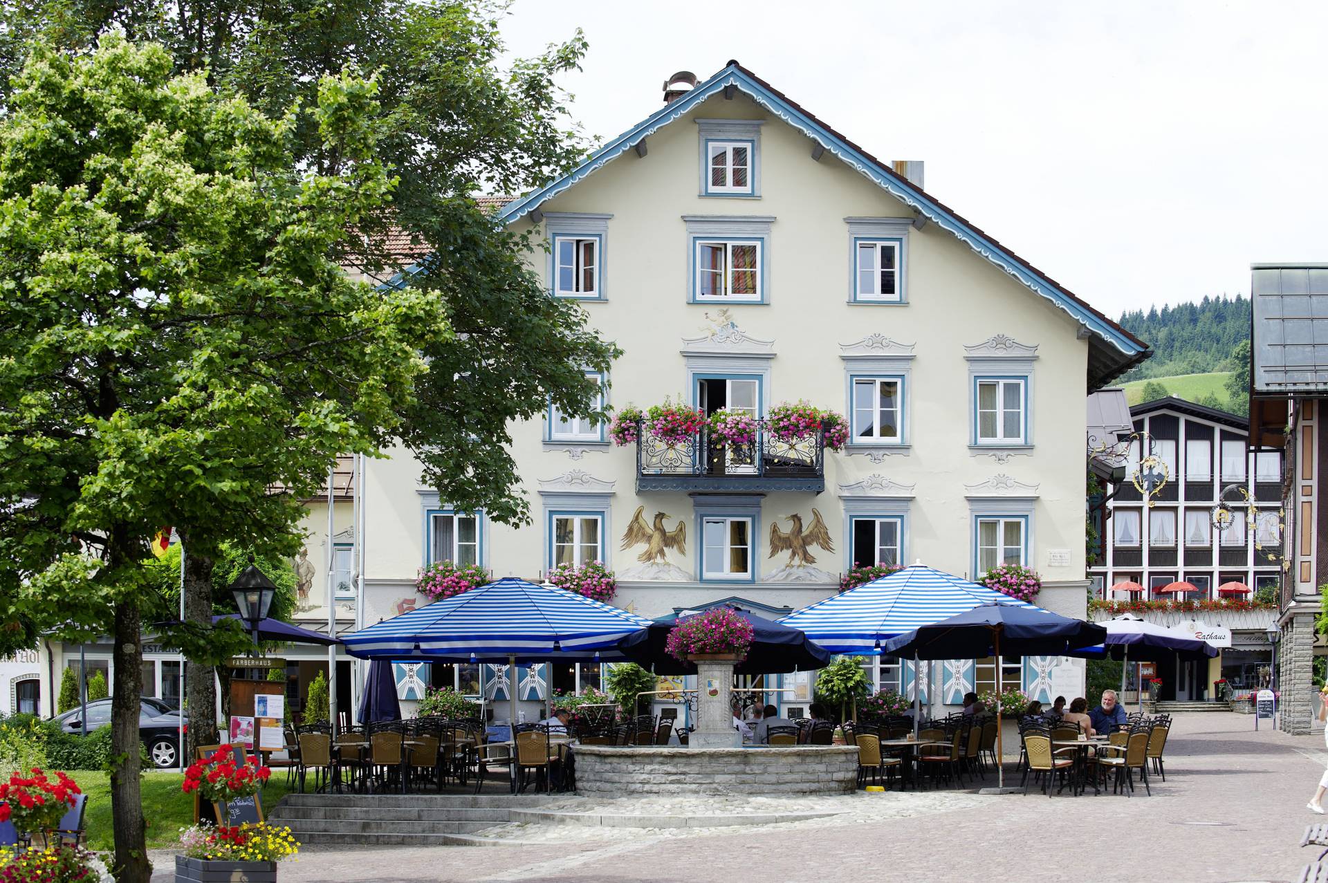 Außenansicht Hotel Adler in Oberstaufen