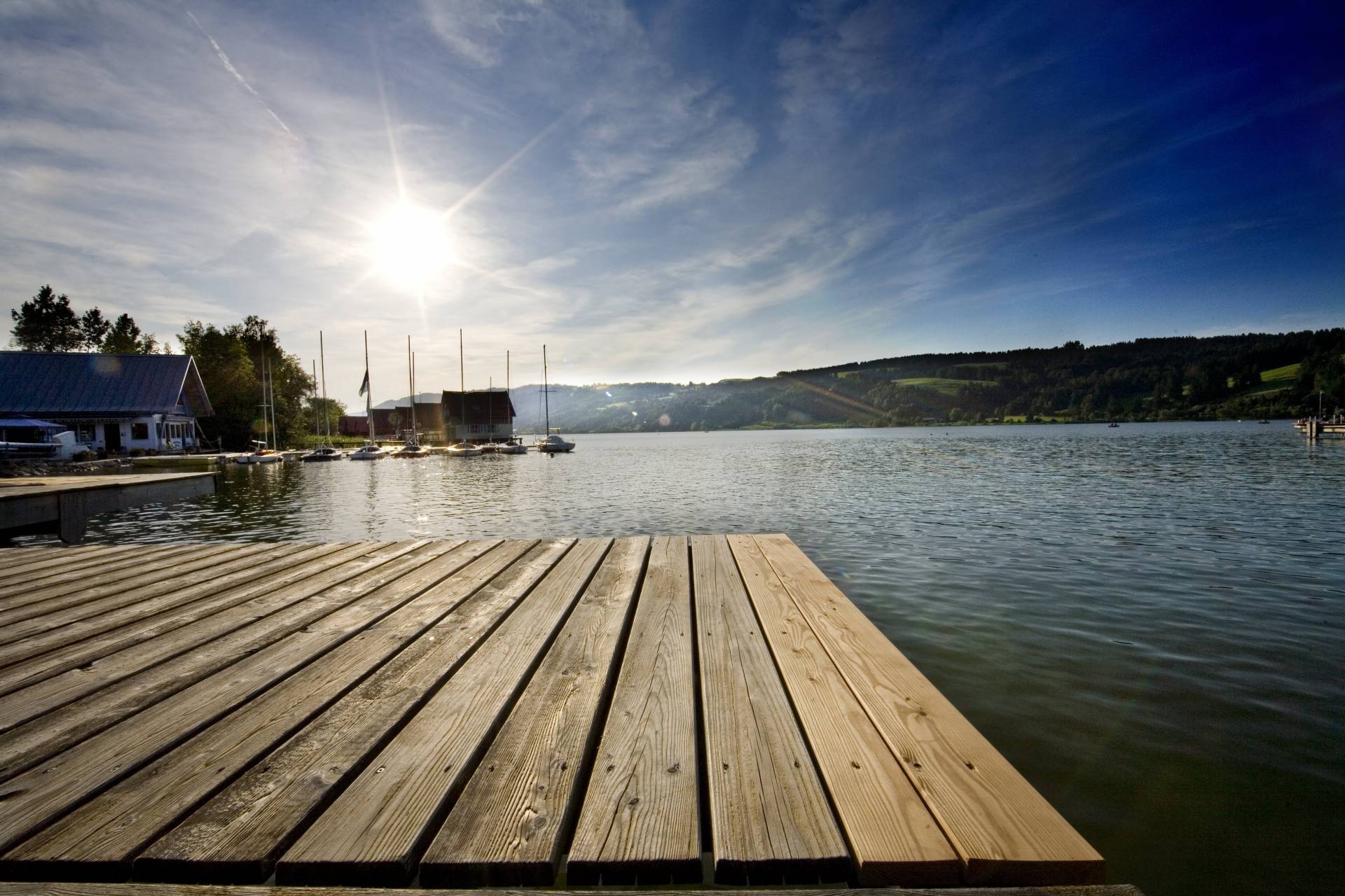 Steg zum Alpsee im Allgäu