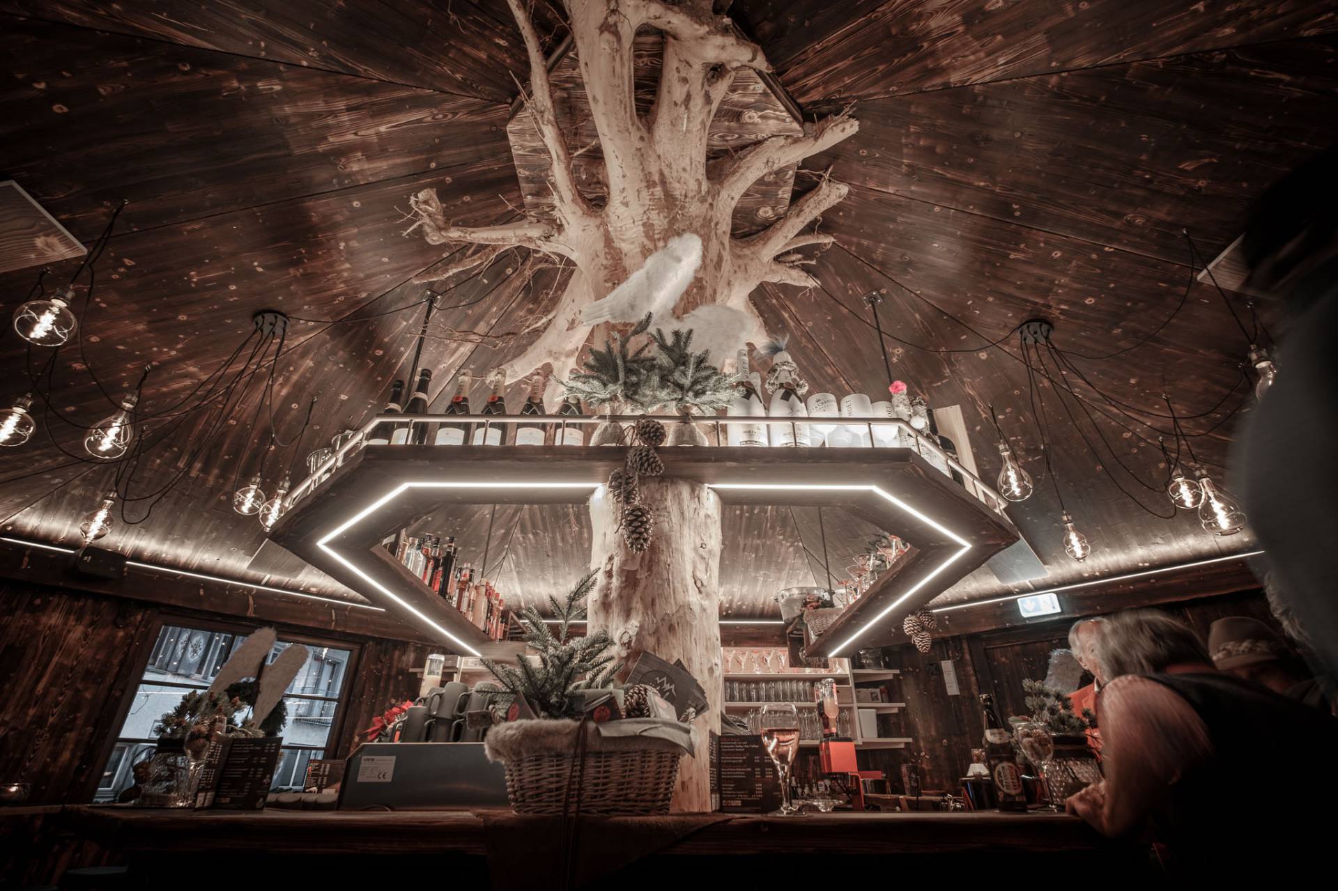 Innenansicht s'Älple Hütte in Oberstaufen