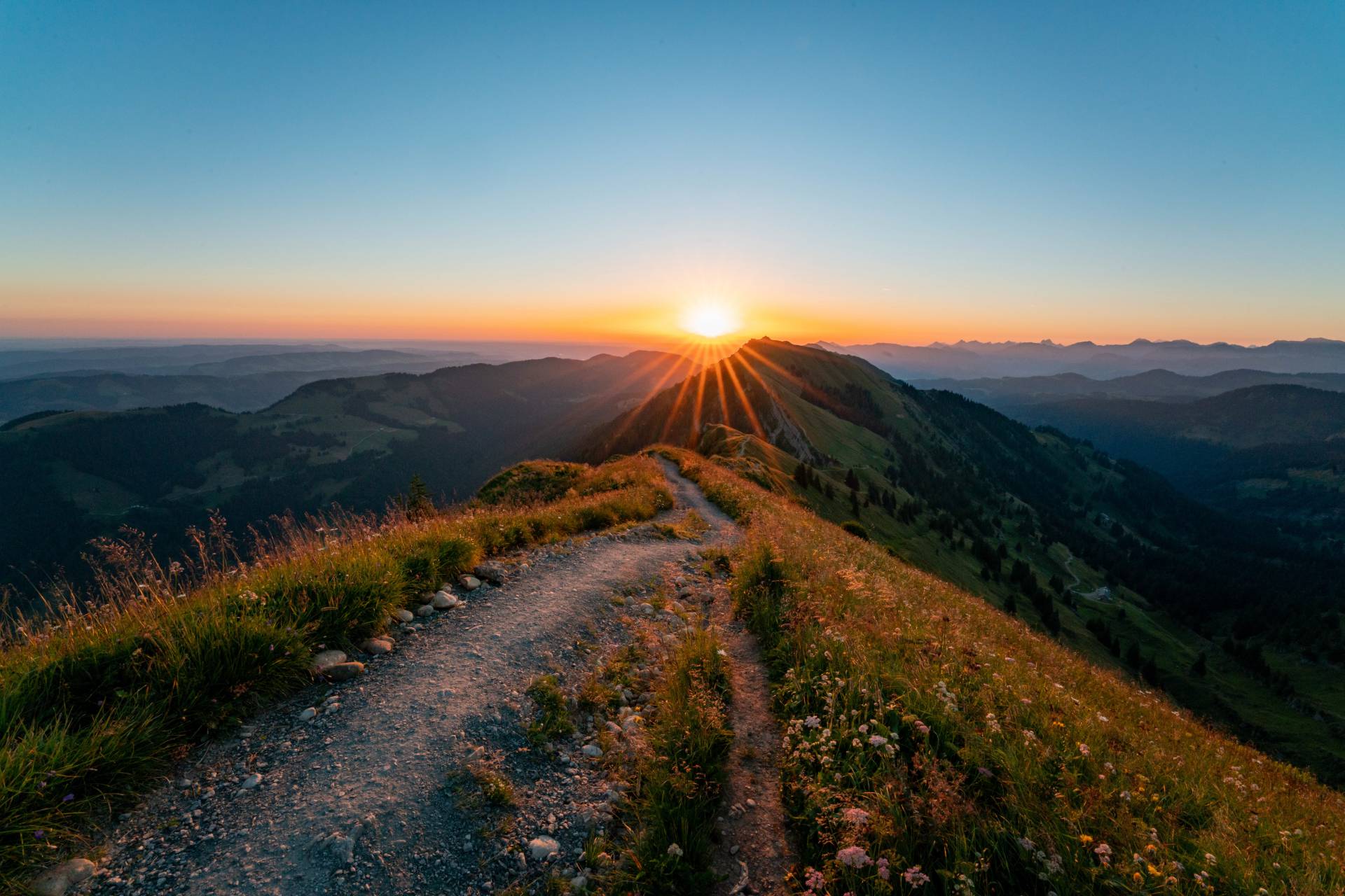 Sonnenuntergang am Hochgrat