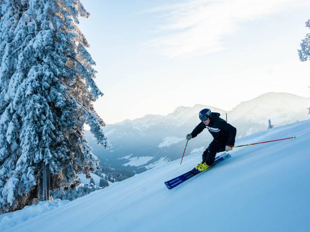 Skifahren im Skigebiet Imberg Oberstaufen