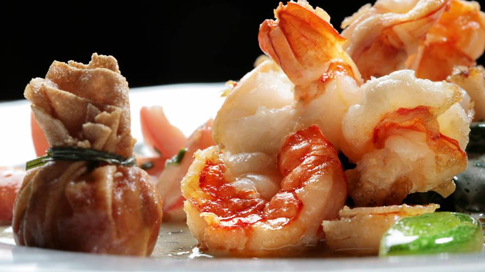 Shrimps, Wantan in Öl